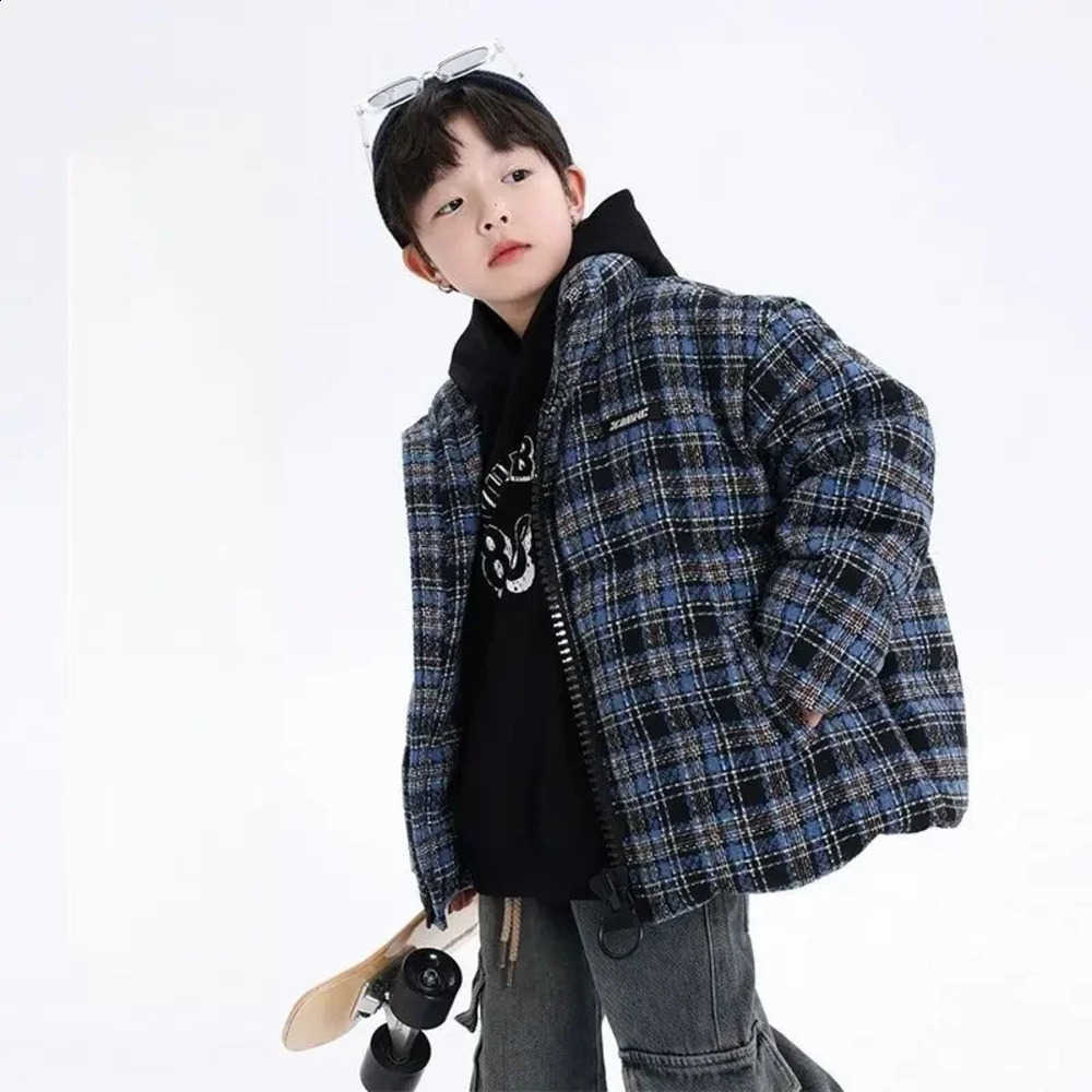 Clothing Boys' Winter Jacket Fashion 2025 New Children's Cotton Coat Warm Thick Knitted Jacket RM125W260917