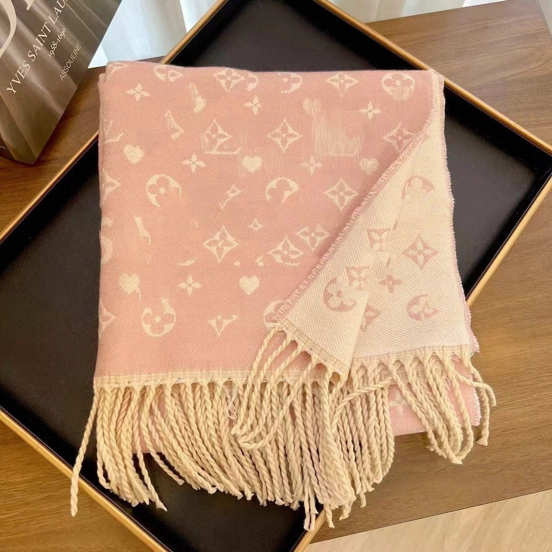 Double side cashmere high end designer scarf tassel women men gray scarves big red thick shawl winter Outdoor fashion Pashmina g2ps#