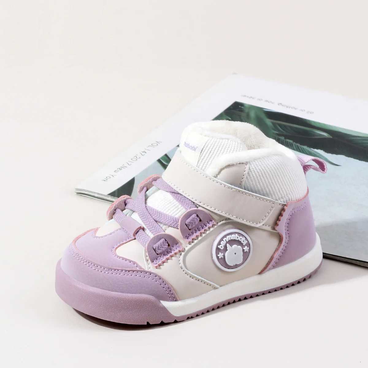 Hot Selling BaBy Unisex First Walking Toddler Shoes Fashion Style Fleece-lined Design For Winter And Autumn 0-4 Years Old Q260916