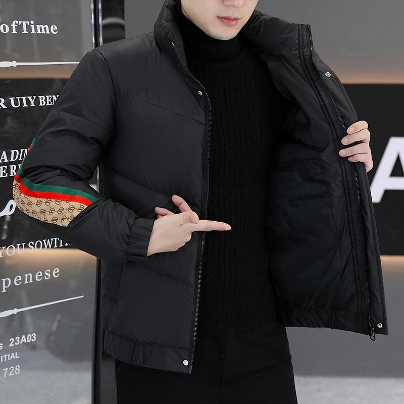 Thick Jacket Coat Trendy Brand Light Luxury Cool Casual Men's Winter Thickened Warm Cotton Clothing