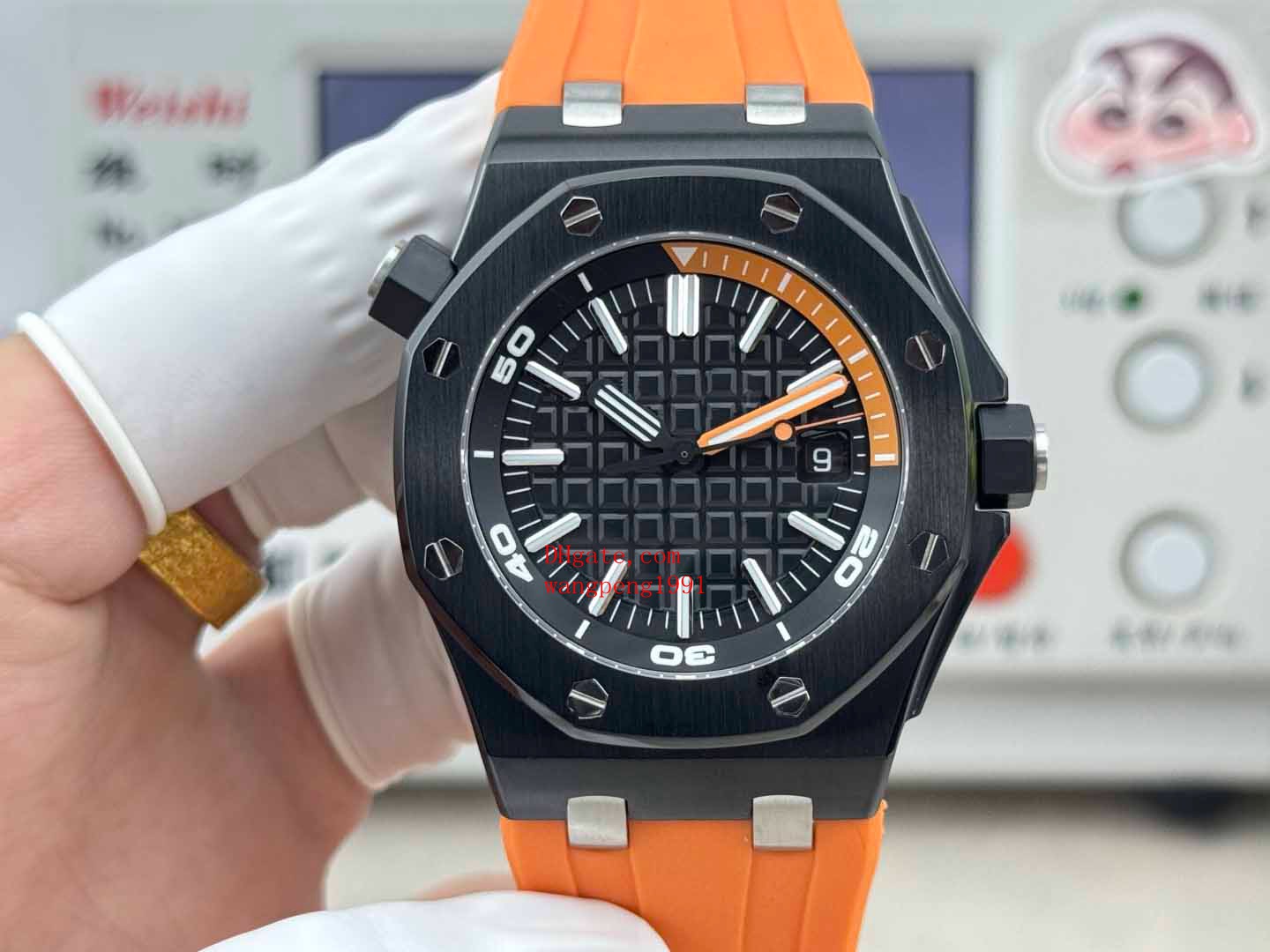 TW Factory top-quality men watches 42mm 15710 Cla.3120 Transparency movement sapphire luminous black rubber strap mechanical automatic Men's wr