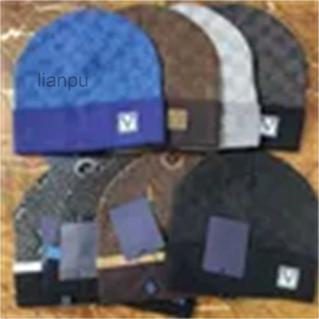 hat fashion mens 22WW designers bonnet winter beanie knitted wool hat plus velvet cap skullies Thicker mask Fringe beanies hats
