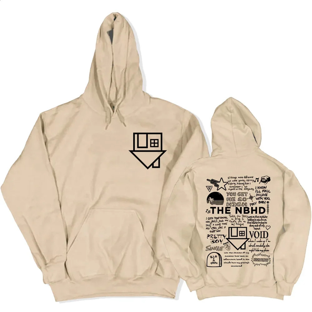 Streetwear Unisex Hip Hop Graphic Hoodies The Neighborhood NBHD Band Printing Sweatshirts Male Sudaderas Long Sleeve Winter Tops 260918