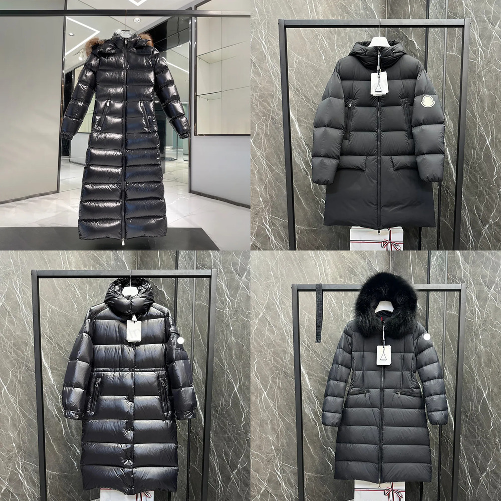 Womens Long Down Jacket Designer Parkas Coat Winter Jackets Long Style Slim Corset Thick Outfit Windbreaker Pocket Outsize Warm Coats with Hood