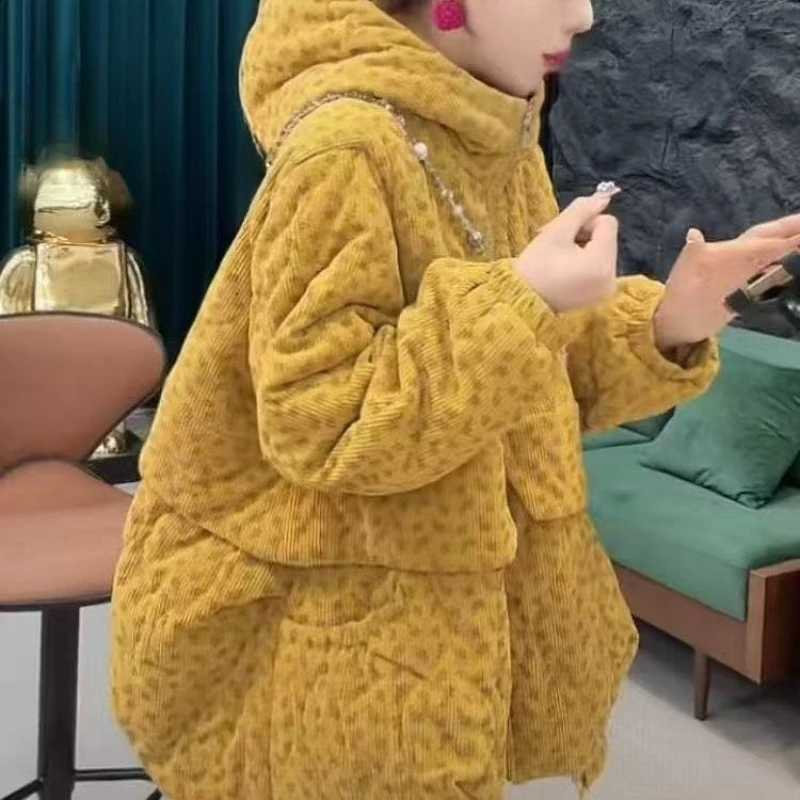 New Winter Loose Slimming Versatile Cotton-padded Jacket Exudes Youthful Fashionable Design Sense Casual Hooded Coat H260917