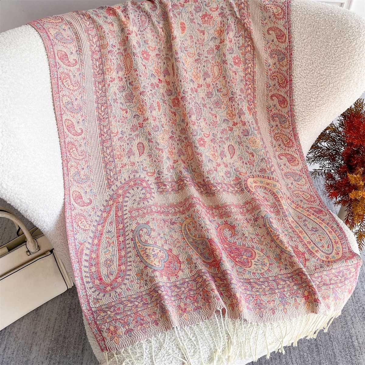 Luxury Winter Scarf Women Cashmere Warm Pashmina Brand Foulard Female Shawls Wraps Thick Soft Bufanda Poncho Scarves Stole 2025 X2609171