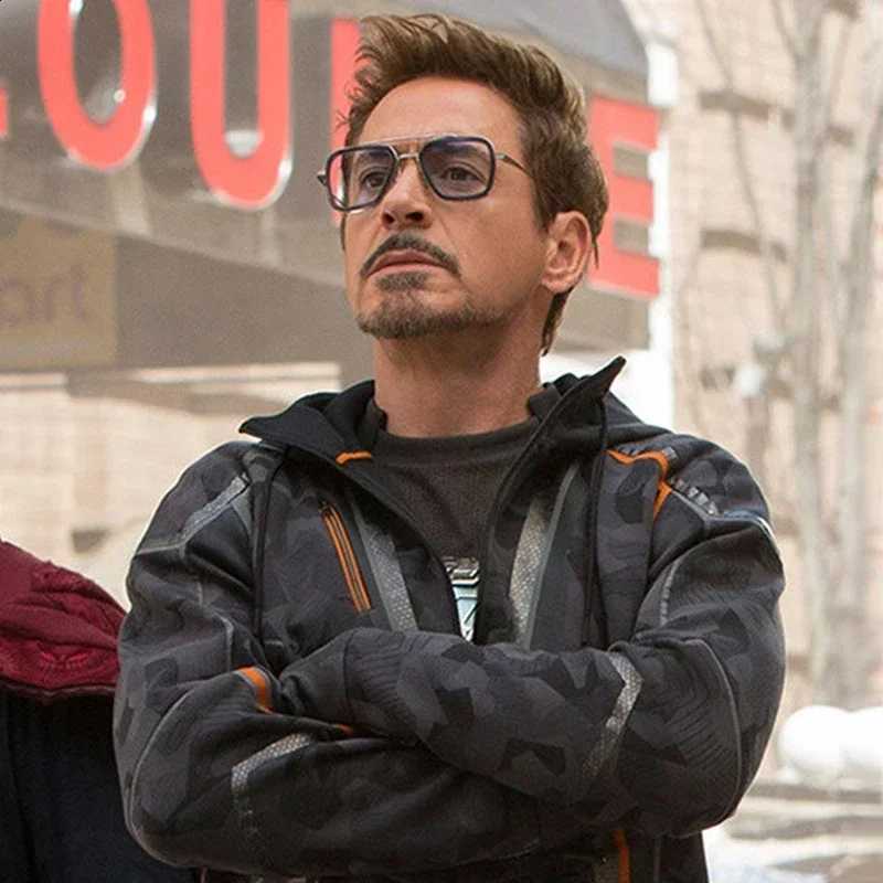 Stark Sunglasses Iron Man Tony Sun Glasses Vintage Square Metal Frames N260814
