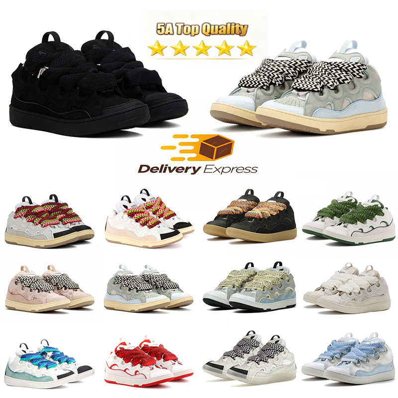 With Box Chunky Casual Curb Sneakers Shoes Mesh Suede Patch Sole Retro Street Couple Fashion Men Women Walking Shoes For Daily Commute Red Black Whi