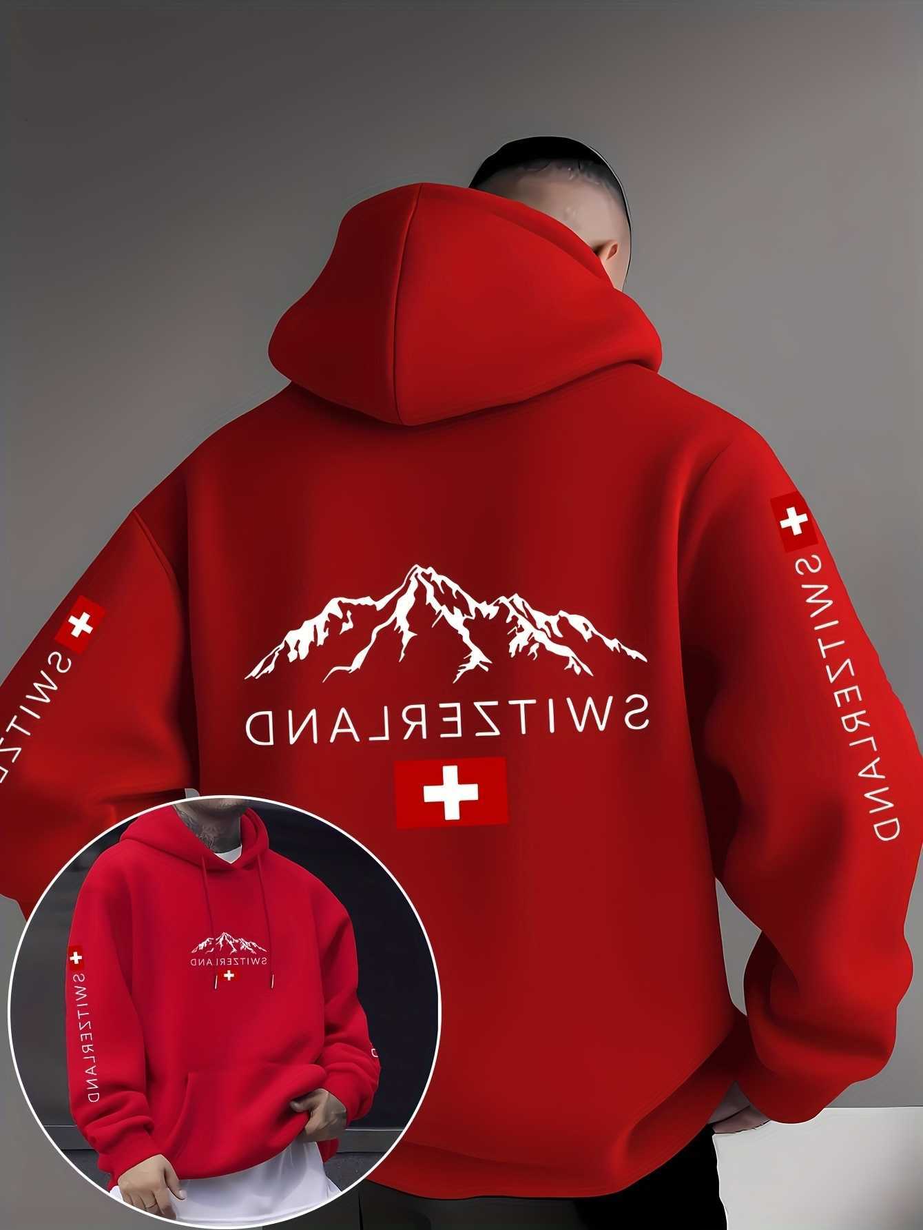 Print Christmas Mountain hoodie SWITZERLAND Men Women Hoodie Sport Outdoor Street Casual Hip-hop Racing Team Autumn Winter Sweatshirt Top C2609151