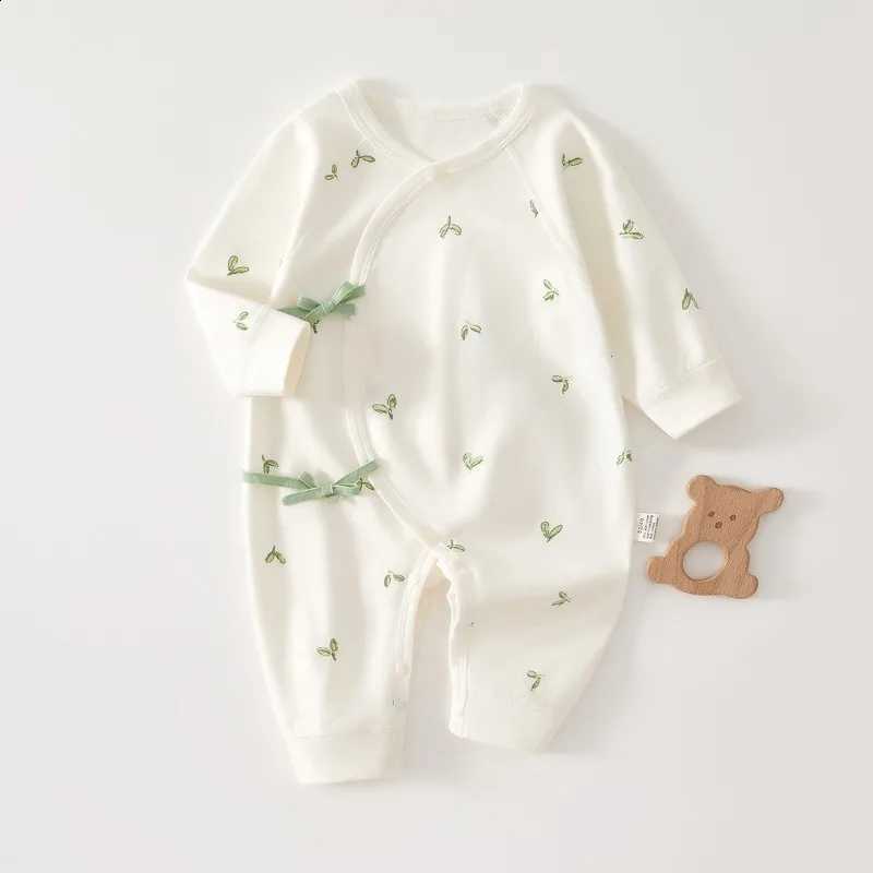 Jumpsuit Baby New Cute Newborn Long Sle Boneless Rper Pure Cotton Newborn Monk Clothes Crling Clothes for Baby Girls BoysW260917