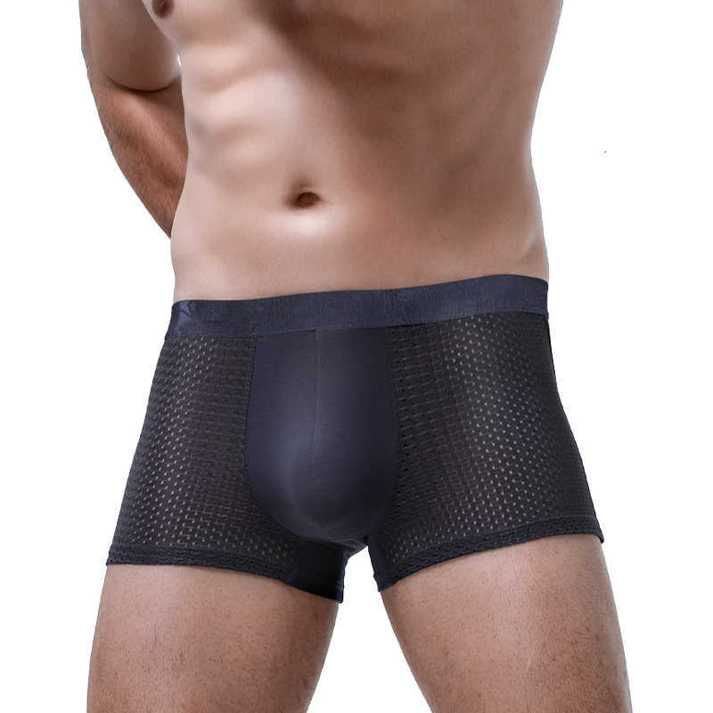 3-Pack of Men's Underwear Underpants Men's Ice Silk Boxer Briefs Sports Boxer Briefs Comfortable Summer Comfortable Breathable Thin B D260