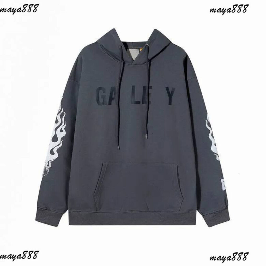 Galeyrrdept Hoodie Mens Designer Hoodie Long Sleeve Hoodies High Street Printed Tops Clothes Yellow Graphic Hoodie Green Sweatshirt Galleryer Dept H