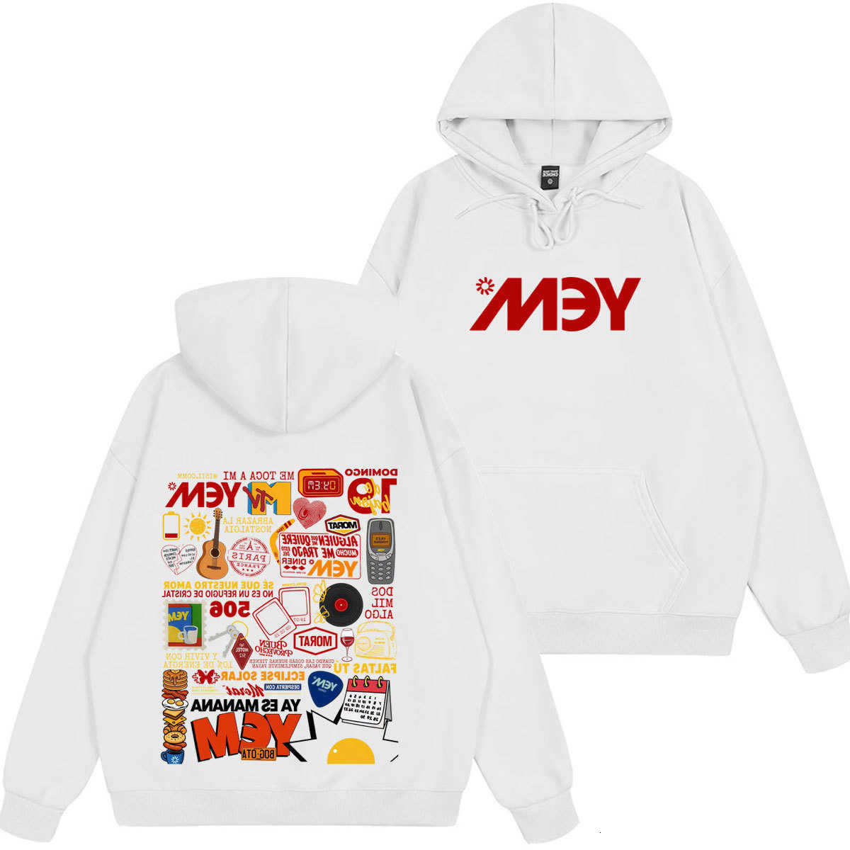 hoodie Band Morat Yem Christmas Ya Es Manana Tour 2026 Print Hoodie Men Women Hip-hop Pullover Long Sleeves Loose Aesthetic Trend Sweatshirts C26091
