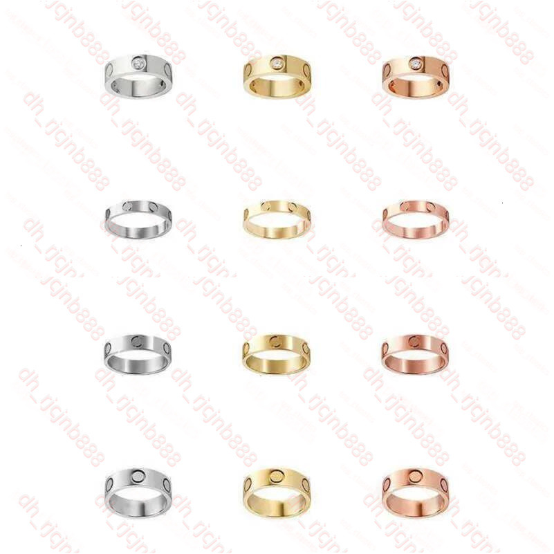Carted Rings Women Designer Ring Couple Jewelry Titanium Cartixx Ring Steel With Diamond Fashion Classic Gold Silver Rose Optional Ring Non Tarnish