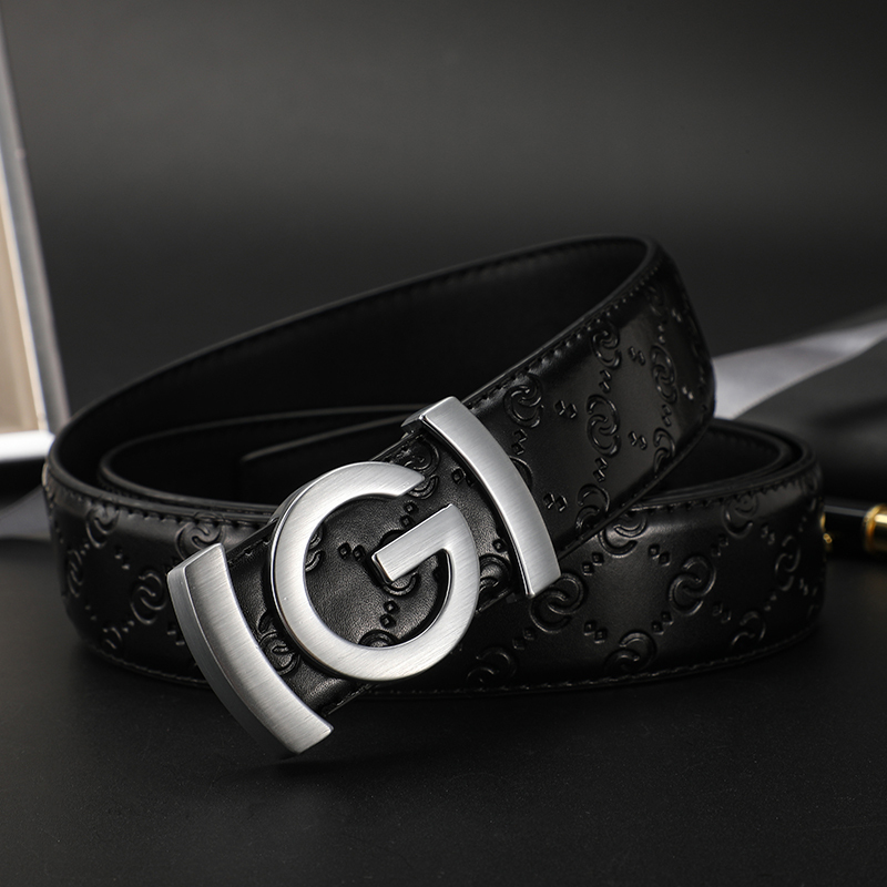 Designer Men S Fashionable For Letter G Buckle Luxury Brand Belt Male Boss Business Style