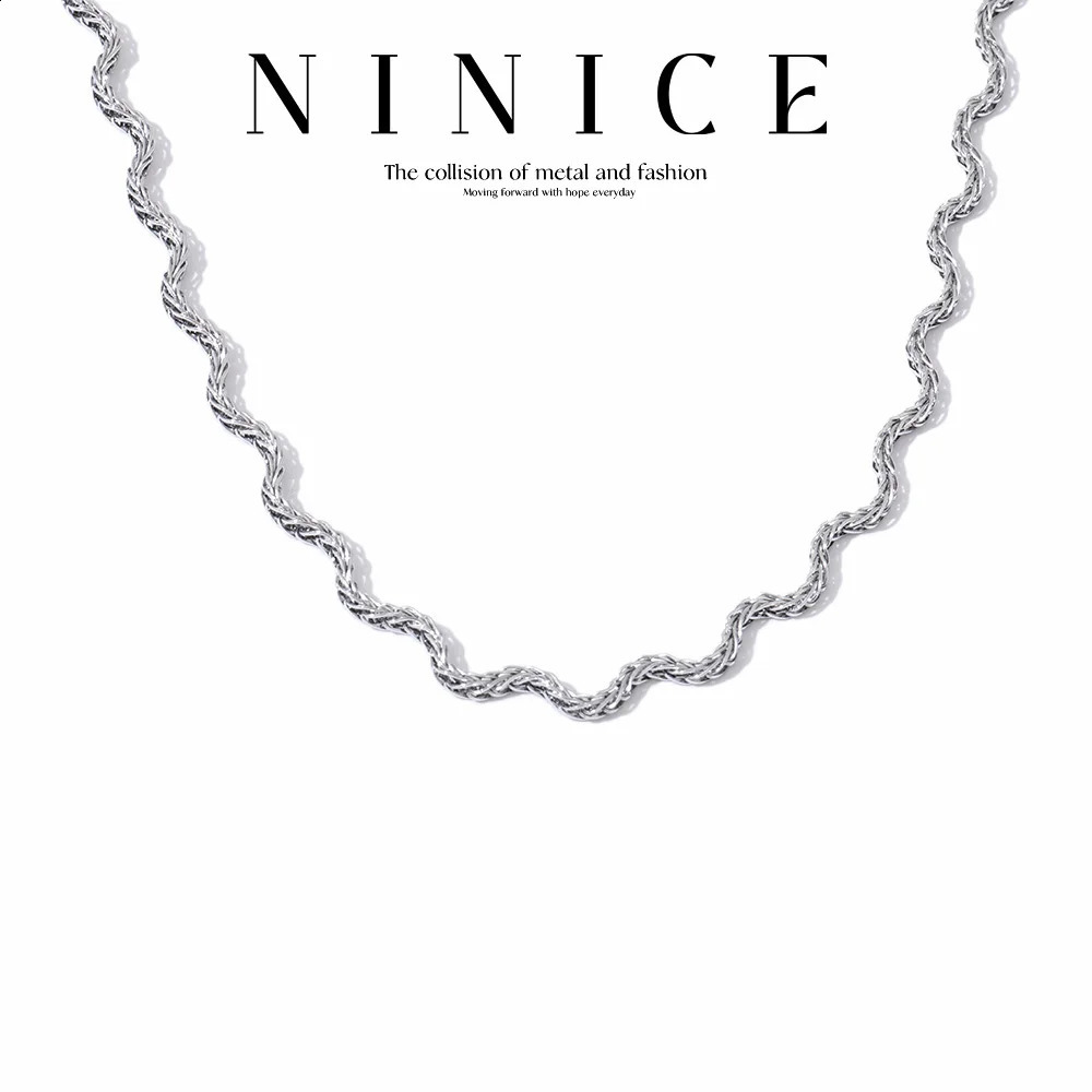 NiNice Stainless Steel Wholesale of High Quality Waterproof PVD Plated Gifts for Ladies with Curved Necklaces 260917
