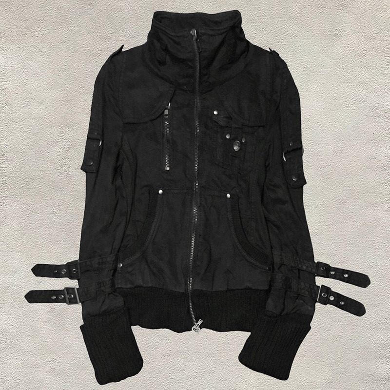 Goth Hoodies Y2k Clothing 2000s Vintage Women Punk Zipper Winter Hooded Korean Streetwear Harajuku Sweatshirts Girl Sweet Hoody 260917