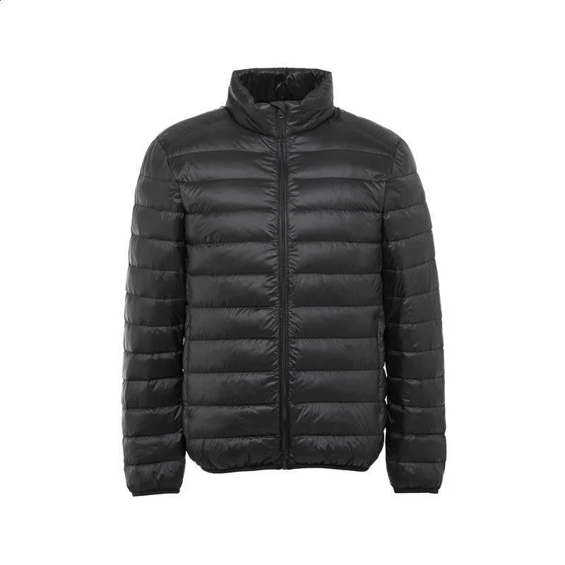 Autumn Fashion Men's Ultra Light Duck Down Jackets Winter Feather Padded Puffy Coat Portable Warm Quilted Outerwear 260918