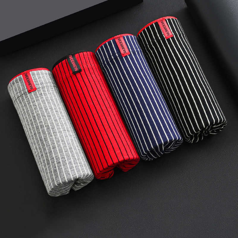 Shorts Boxer 4Pcs Cotton Men's Underwear Sexy Panties Man Short Homme Underpants Male U Convex Lingerie Cuecas lots D260918