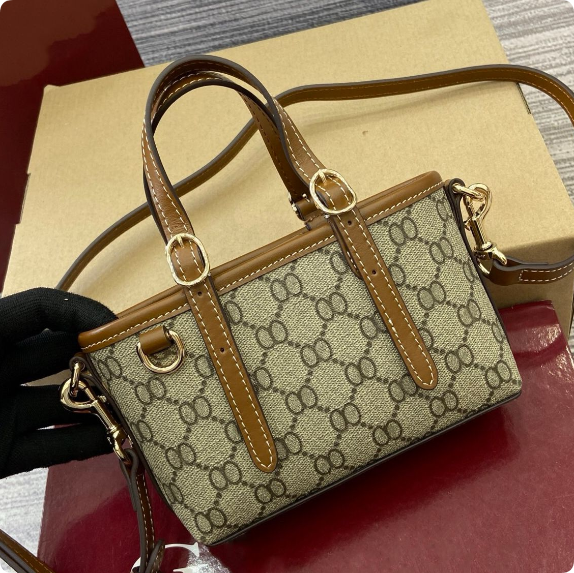 Designer bag mini bag tote bag Luxury bag canvas large capacity handbag High quality women Slant cross bag shoulder bag fashionable retro handbag 20