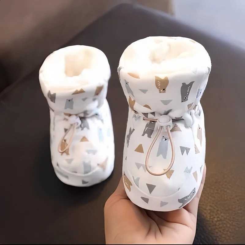 Winter Newborn Baby Shoes Boys Girls Warm Cotton Snow Boots Fashion Cute Soft Sole Comfortable Walking Footwear Q260916