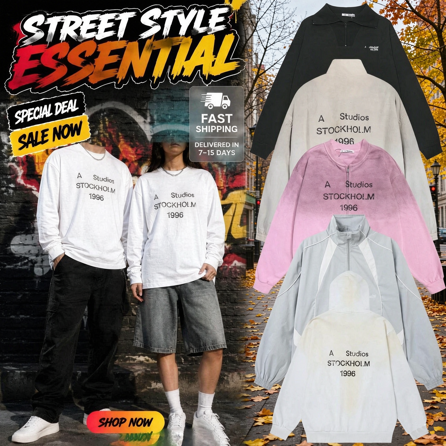 accne Studios shirt A c n e Studios hoodie Designer Coat vintage feeling Jacket Long Sleeve Crewneck Sweatshirt pants jeans tracksuit mens size Wome