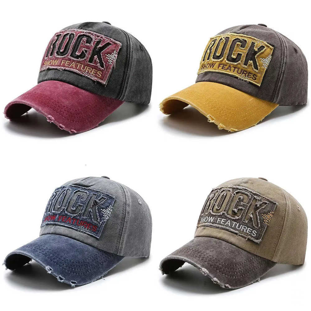 Letter 2026 Quality New High ROCK Embroidery Cotton Baseball Cap For Men Women Gorras Snapback Outdoor Sports Casual Sun Hat J260917