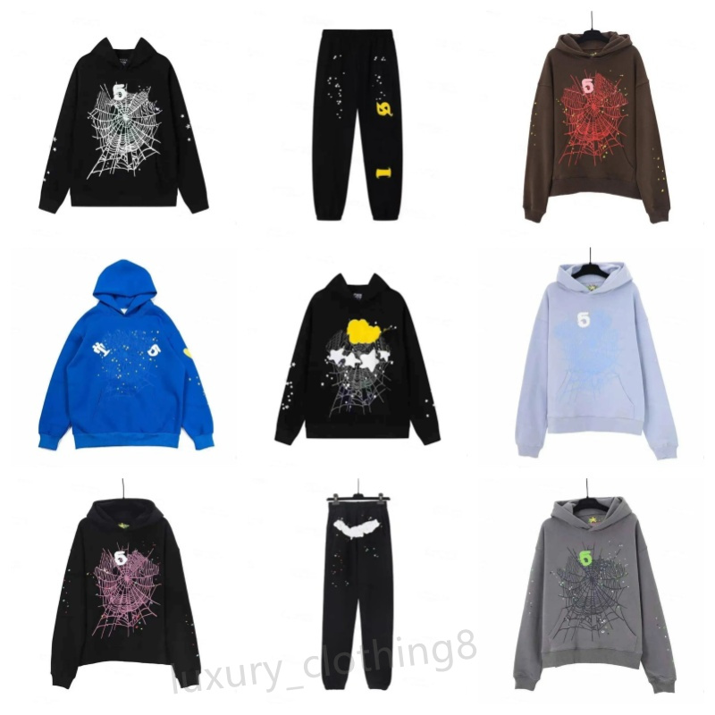 2026 5A hoodie Designer Kids Web Hoodie Sweatshirts Hoody Boys Girls polo grid cobweb pink spider hoody Tracksuit Print Pullover net pants spider pa