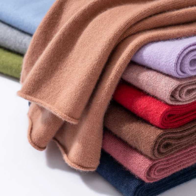 Unisex High Quality Real Cashmere Scarves Winter Outdoor Warm Knit Scarf Solid Color Neck Cashmere Scarf For Men/Women 26 Colors X260917