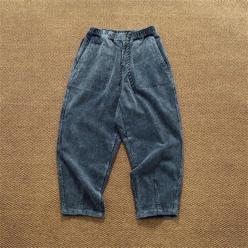 American heavyweight retro corduroy casual pants for men in autumn and winter 260917