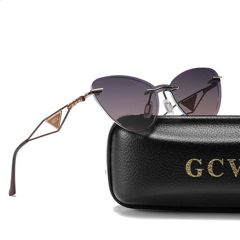 Women GCV Brand 2 new In 1 Polarized Sunglasses Anti blue light glasses butterfly frame multifunctional Medical applicability N260814
