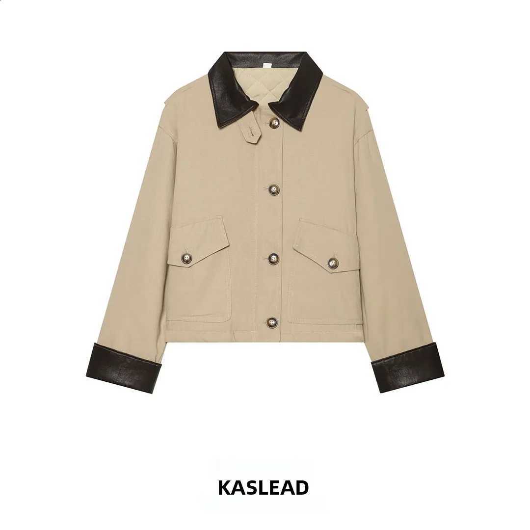 KASLEAD New Women's Fashion Canvas Cotton JaCKet Design Sensation 1321794 Single Button Closure Summer 2026 H260917