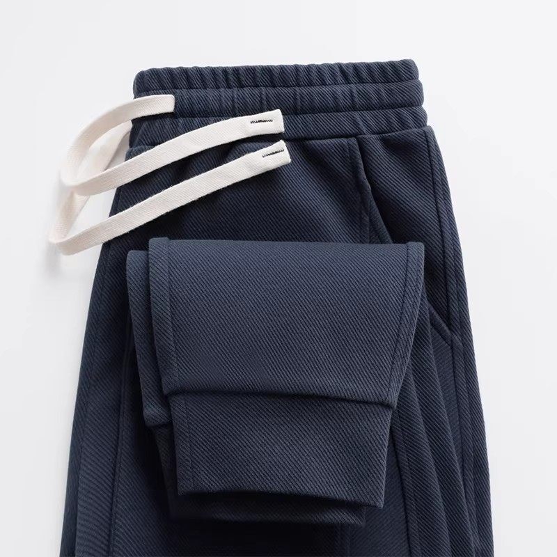 g heavyweight navy blue twill jogger pants men s style athletic pants women s casual pants men s autumn versatile style