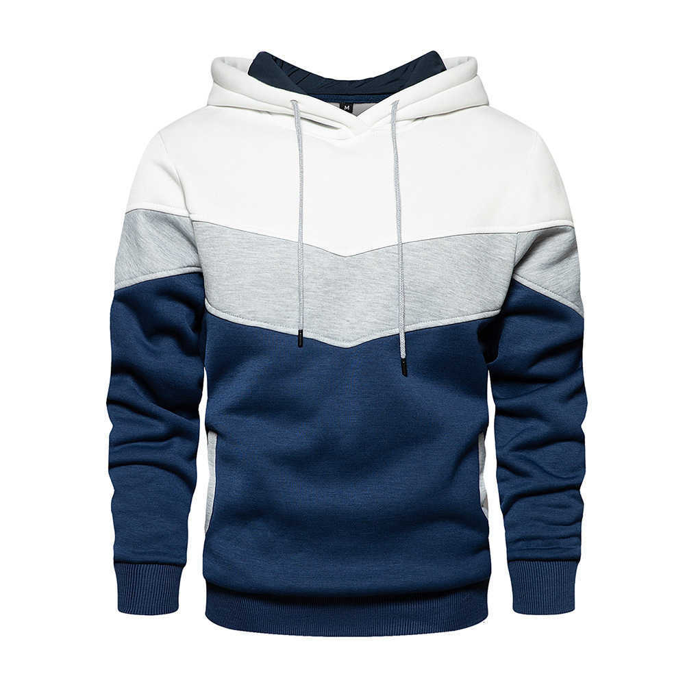 Men's Christmas New hoodie 2025 Patchwork Hoodie Outdoor Casual Sportswear Street Fashion Men's Fleece Thermal Hooded Sweatshirt Fall Wint
