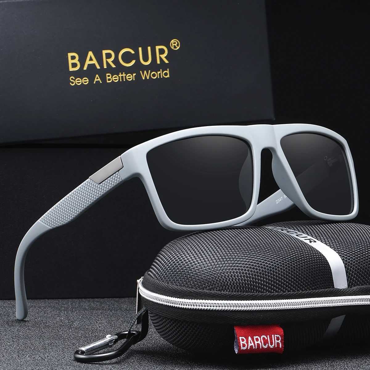 Comfortable And BARCUR Business Simple Style Sunglasses For Daily Travel Uv Protection Brand Packaging N260814