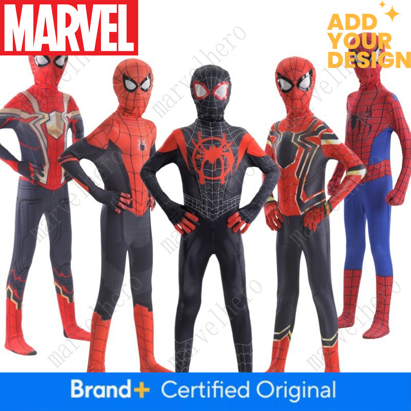 Miles Morales Full Zentai Cosplay Suit Spider Theme Outfit Halloween Party Costume Collectible Holiday Gift For Cos Fans