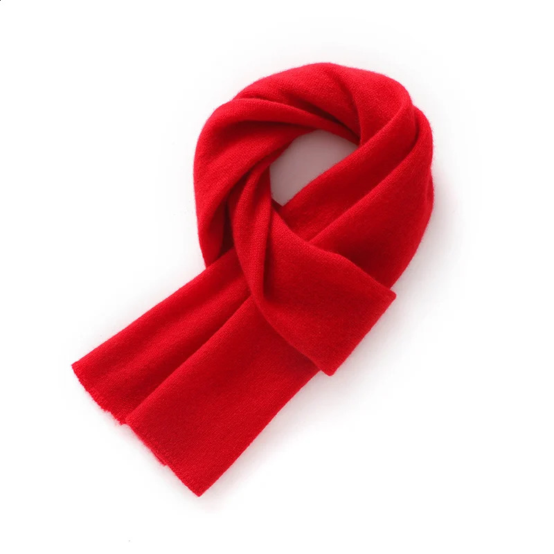 Autumn Winter Women 100% Pure Cashmere Knitted Scarf Solid Color Scarf Warm Fashion Capes Lady High Quality Scarves 260917