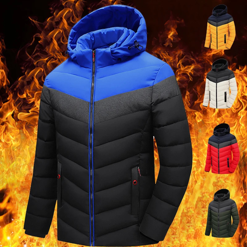 Outdoor Warm Thick Waterproof Jacket Parkas Men Winter Coat male Out wear Windproof Hat windbreaker camping hiking down clothing 260917