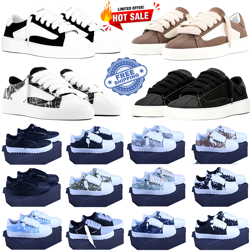 designer numeris shoes atelier mens sneakers woman trainers chalk beige canvas runner jogging flat bottom sport shoes with box