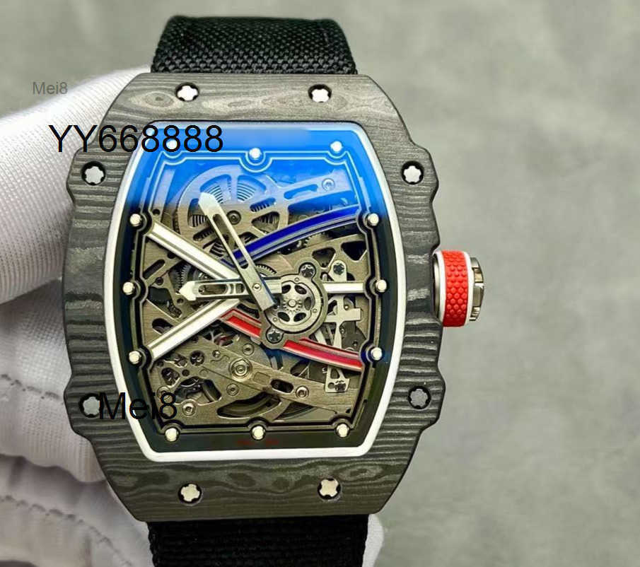 Mens watches high quality designer watch Luxury Automatic Mechanical watch Rmm6702 Tourbillon Movement 38X47X78mm sapphire crystal mirror ceramic ca