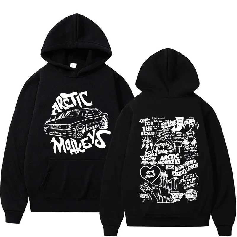2024 hip-hop rock music men's and women's hoodies casual fashion retro hoodies warm and comfortable tops Jerez retro music S260918YSO6
