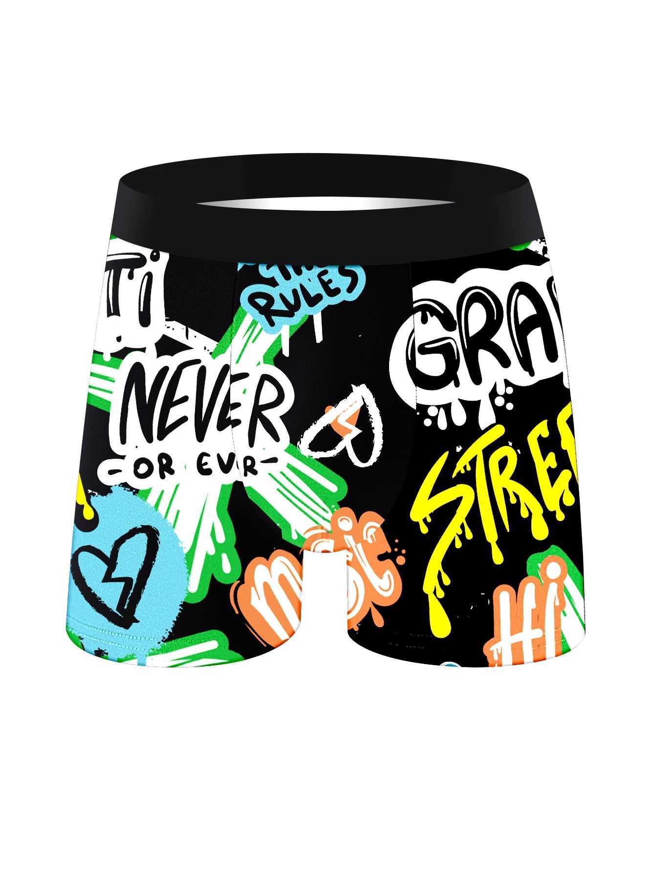 Men's Underpants 5Pcs Underwear of Soft High-Quality Comfortable Healthy Men's Long Boxer Briefs Casual Sports Trendy Fashion Men's P
