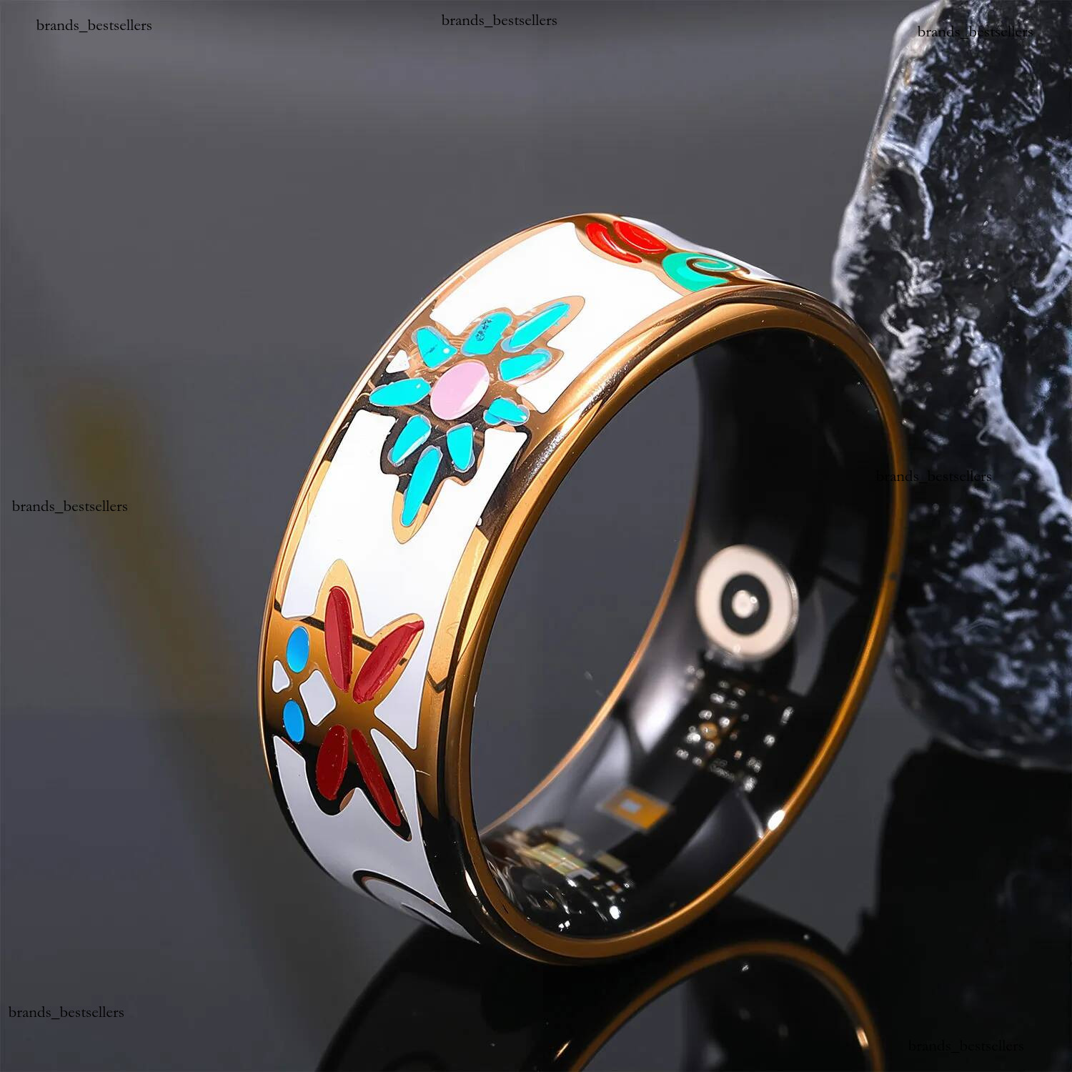 2025 nouvelle fonction multifonction Smart Ring bijoux de luxe hommes femmes sport étanche intelligent pour Android IOS bague de fiançailles vint