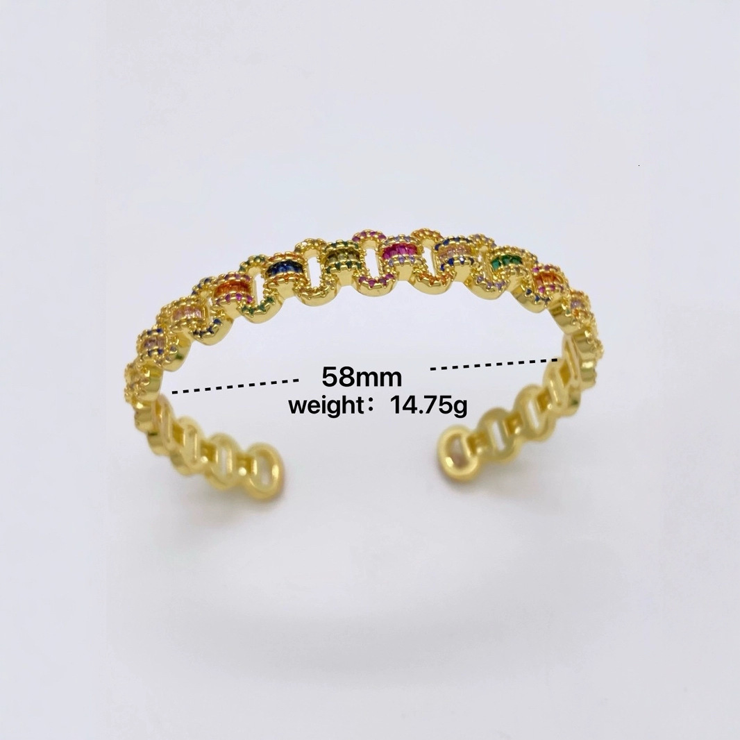 Luxurious Designer Personalized Colorful Zirconia Multi-style Bracelet For Women, With An "ins" Style, Featuring A Light And Luxurious Loo