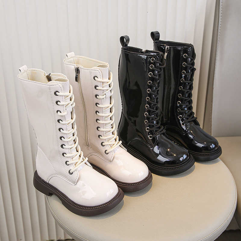 Princess Boots Child Tall Boot 2025 Winter New British Style Girl Plush Boots Korean Edition Girl Fashion Boots Child Versatile BootsT260919