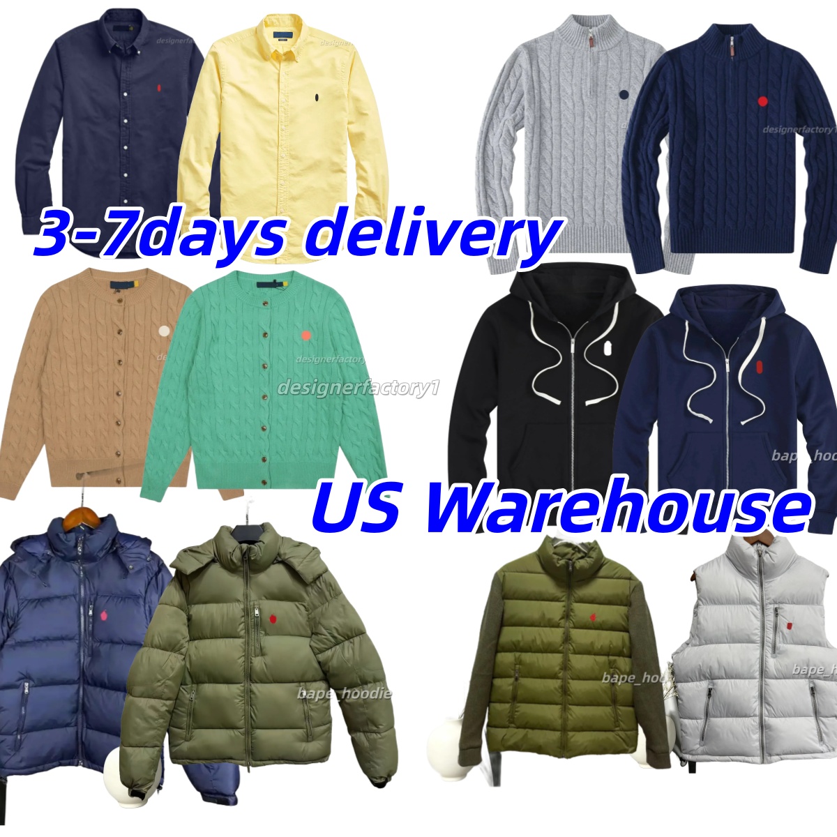 men streetwear designer outfits high quality cotton hoodies sweaters jackets shirts t-shirts polo shirts casual loose tops shorts