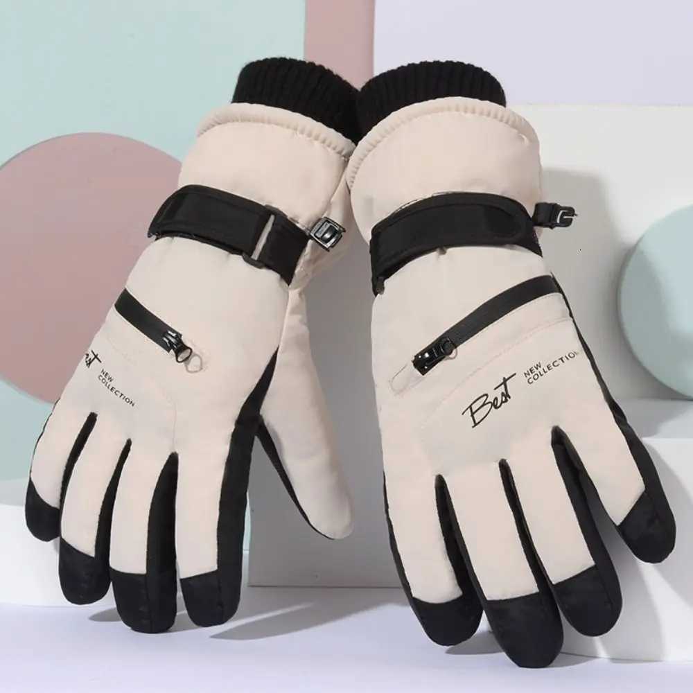 Ski Gloves Portable Winter Warm Touchscreen Ski Gloves Non-slip Snow Snowboard Outdoor Sports Mittens windpro of Thicken Cycling Gloves D2609191
