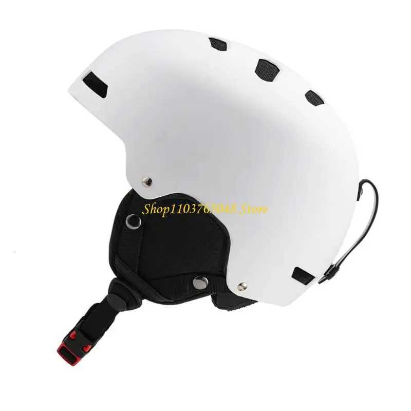 Ski Helmets R53E Thermal Snowboard Helmet with Ear Warmer Winter Sports gear for Men Women Skiing Scooter Skateboard Roller Skating D2609191