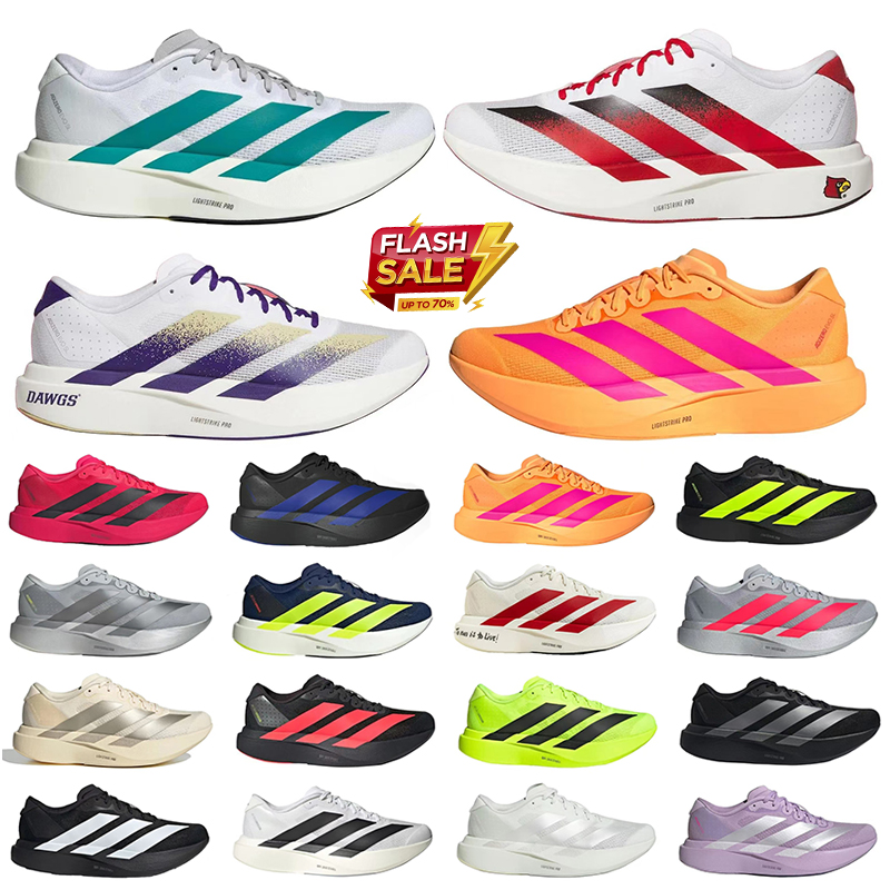Free shipping Adizero Evo SL running shoes sneakers Low Top Skate Shoe Upper rubber Lace Up designer women Trainers shoe runner hot chaussure