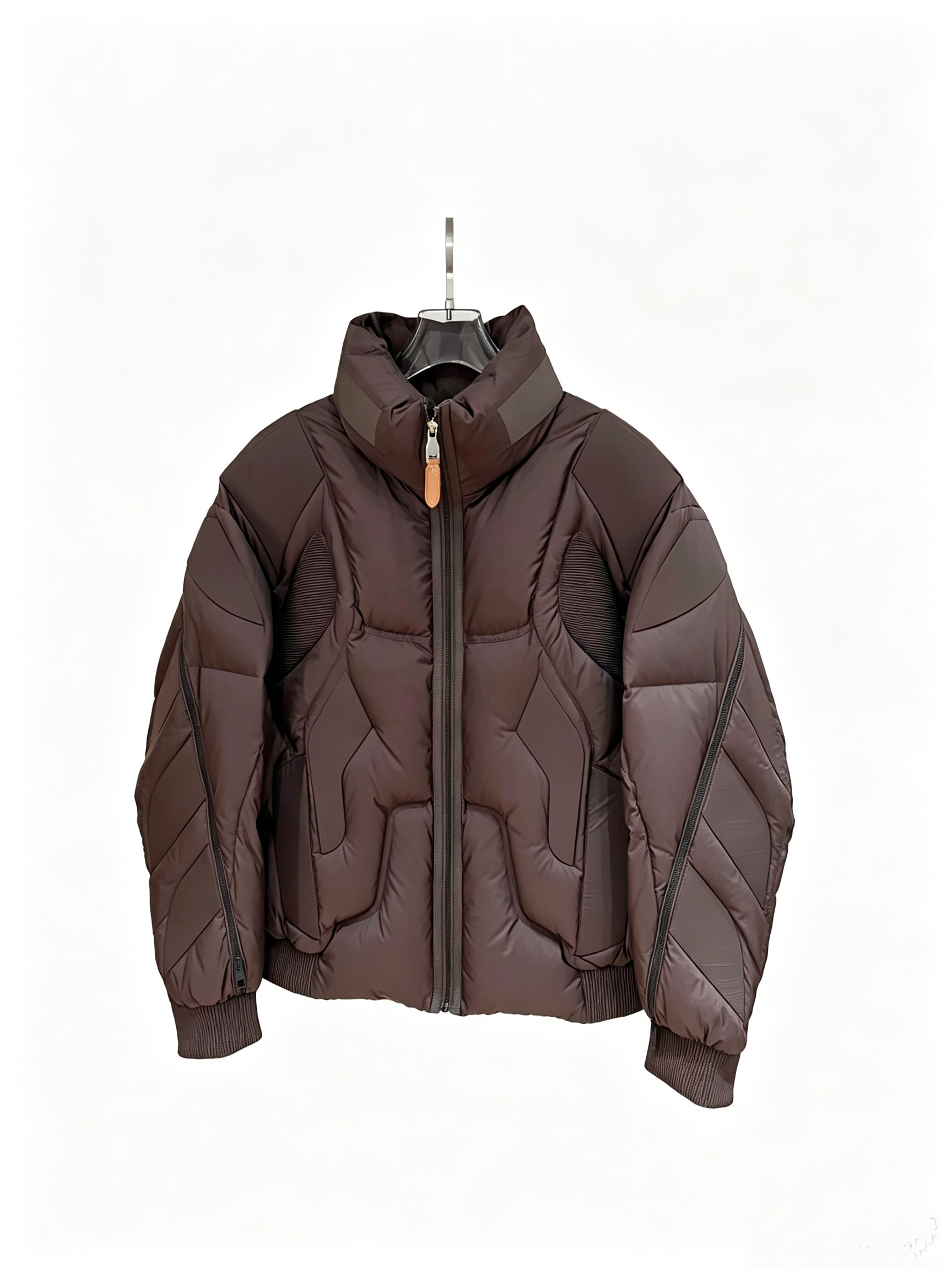 2026Winter Mens Top Designer Unisex Stand Collar Down Jacket Luxury 95 White Duck Down Thick Warm Winter Geometric Stitching Puffer Outerwear